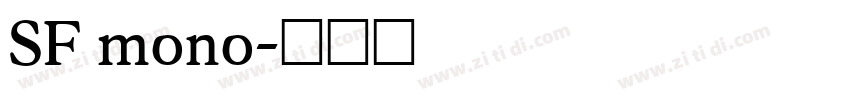 SF mono字体转换